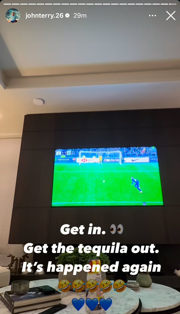 CFCDaily's tweet photo. John Terry on Instagram 🤣🔵 https://t.co/KNCpQ6421J