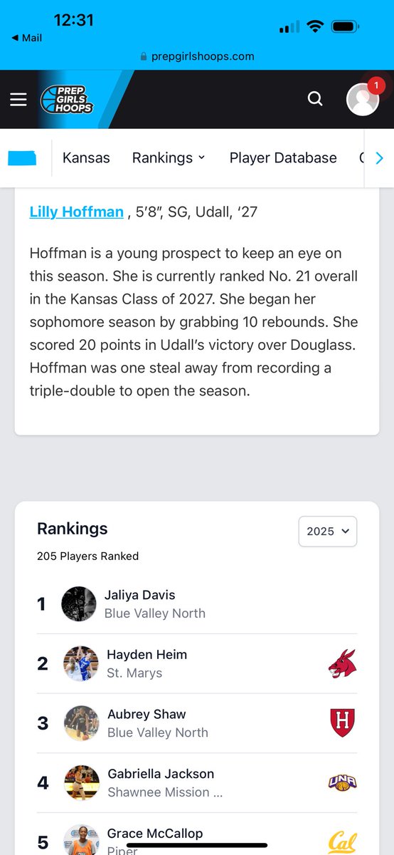 Basketball Barn (@mcdermeitsteve) on Twitter photo Congratulations to Udall HS girls and coaches on a big win on Friday's first game of the season. And great aggressive play by Sophomore <a href="/lillyhoffman_27/">Lilly Hoffman</a> -- 20 pts, 10 boards and 9 steals!
<a href="/CoachN8H/">Nathen Hornecker</a>, <a href="/THECoachO/">Brian Ostermann</a> , <a href="/KSScoutDeck/">DeckScoutKS</a> Congratulations to Udall HS girls and coaches on a big win on Friday's first game of the season. And great aggressive play by Sophomore <a href="/lillyhoffman_27/">Lilly Hoffman</a> -- 20 pts, 10 boards and 9 steals!
<a href="/CoachN8H/">Nathen Hornecker</a>, <a href="/THECoachO/">Brian Ostermann</a> , <a href="/KSScoutDeck/">DeckScoutKS</a>