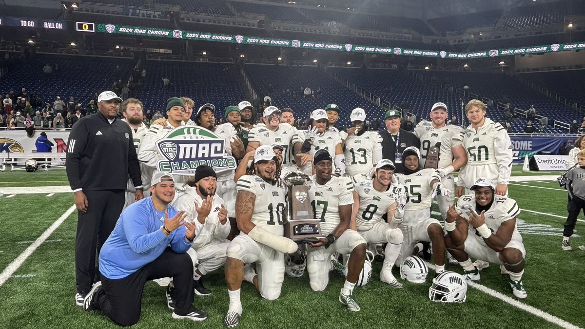 This season has been one of the best because of this Defensive Line. Tough group of guys that has been great to coach. MAC Champs!