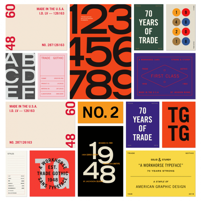 FigsFromPlums's tweet photo. Trade Gothic font family from Linotype https://t.co/7J5sYXvNc0