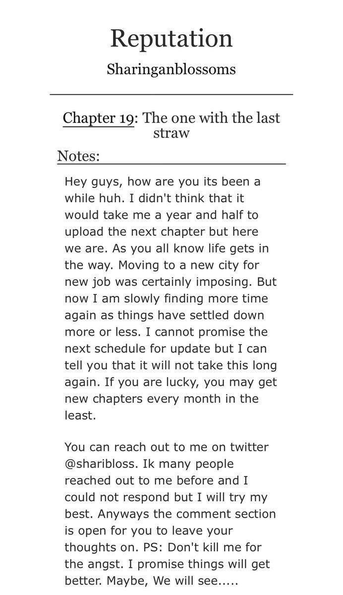 EremikaSphere's tweet photo. #EMficz

‘𝘙𝘦𝘱𝘶𝘵𝘢𝘵𝘪𝘰𝘯’ by @sharibloss has been updated to Chaper 19. 🩷

Read here: https://t.co/C0vLXv4YEE https://t.co/3c1Pd6rR7H