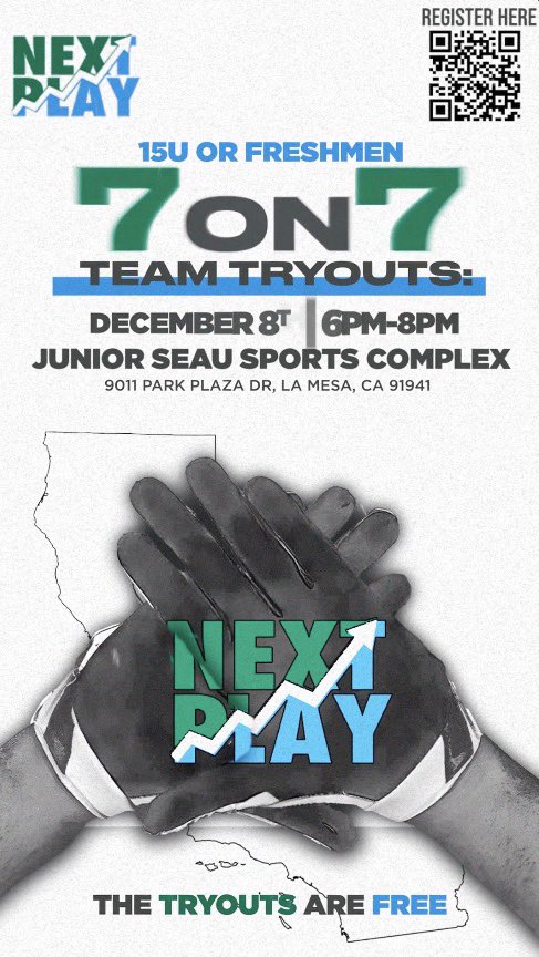 Tryouts tonight
15u or freshmen 7on7
FREE