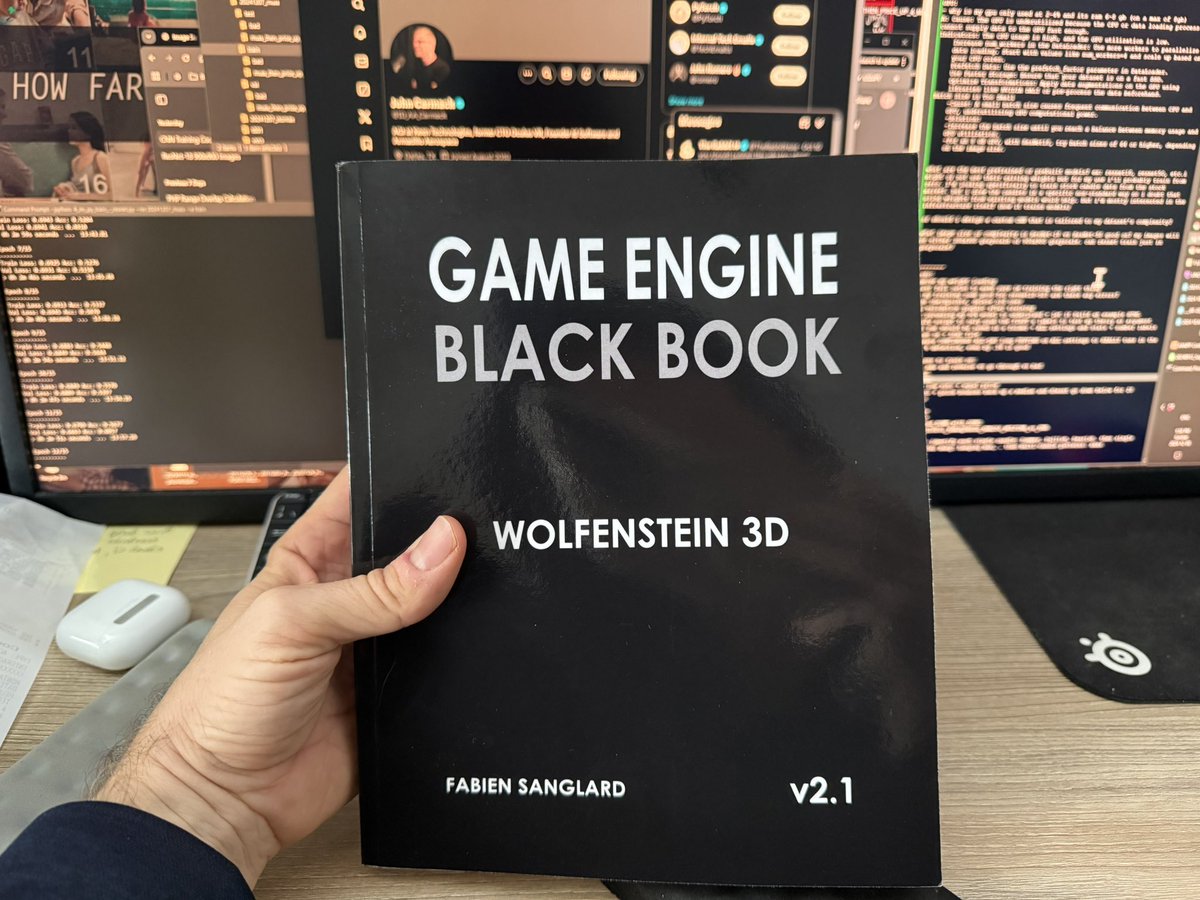 Joel Alain (@iamjoelalain) on Twitter photo i just got the "game engine black book" from <a href="/fabynou/">Fabien Sanglard</a> and can't wait to read it. will order the Doom one after and hopefully he'll do a quake 1 book too! i wonder what <a href="/ID_AA_Carmack/">John Carmack</a> and <a href="/romero/">John Romero 🤘🏽</a> think of this book? i can't get enough of the 1990-1999 era of Id software. really i just got the "game engine black book" from <a href="/fabynou/">Fabien Sanglard</a> and can't wait to read it. will order the Doom one after and hopefully he'll do a quake 1 book too! i wonder what <a href="/ID_AA_Carmack/">John Carmack</a> and <a href="/romero/">John Romero 🤘🏽</a> think of this book? i can't get enough of the 1990-1999 era of Id software. really
