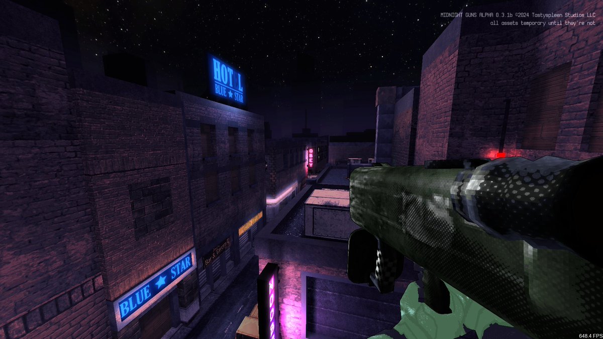 We'll be going LIVE at the top of the hour for our weekly Blastie! Day festivities - casuals, previews, and movie night!

Come get sunk into the chaos of MIDNIGHT GUNS on twitch.tv/tastyspleentv !

#midnightguns #indiegame #tacticalfps