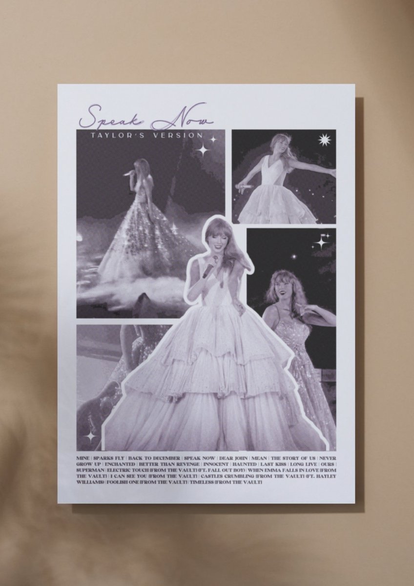 PosterphoriaCo's tweet photo. Celebrate (or mourn) the end of the #ErasTour with this collection of posters of Taylor's Albums (from Fearless to Reputation) while the store still has a sale! #ErasTourVancouver #TaylorSwift https://t.co/atIDifmH4i via @Etsy https://t.co/CddVTytvAD