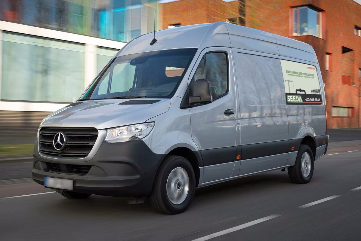 SeedaInc's tweet photo. SEEDA hits the road for a sustainable future! 🚐💨  Our new Sprinter Van is bringing our expertise in EPC solutions to cities across North America.  Learn how we're building a greener tomorrow, one project at a time. #SustainableEPC #GreenBuilding #Roadshow #NorthAmerica https://t.co/vShz2jTLCX