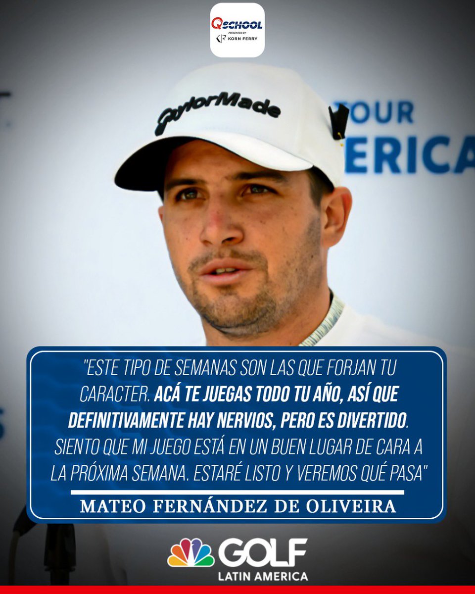 Va por un lugar en la máxima gira. 🔛🇦🇷

Luego de asegurar su clasificación a ‘Final Stage’ de Q-School, <a href="/MateofdeoMateo/">Mateo Fernandez de Oliveira</a> comentó lo que ha sido su experiencia esta temporada. 💬
