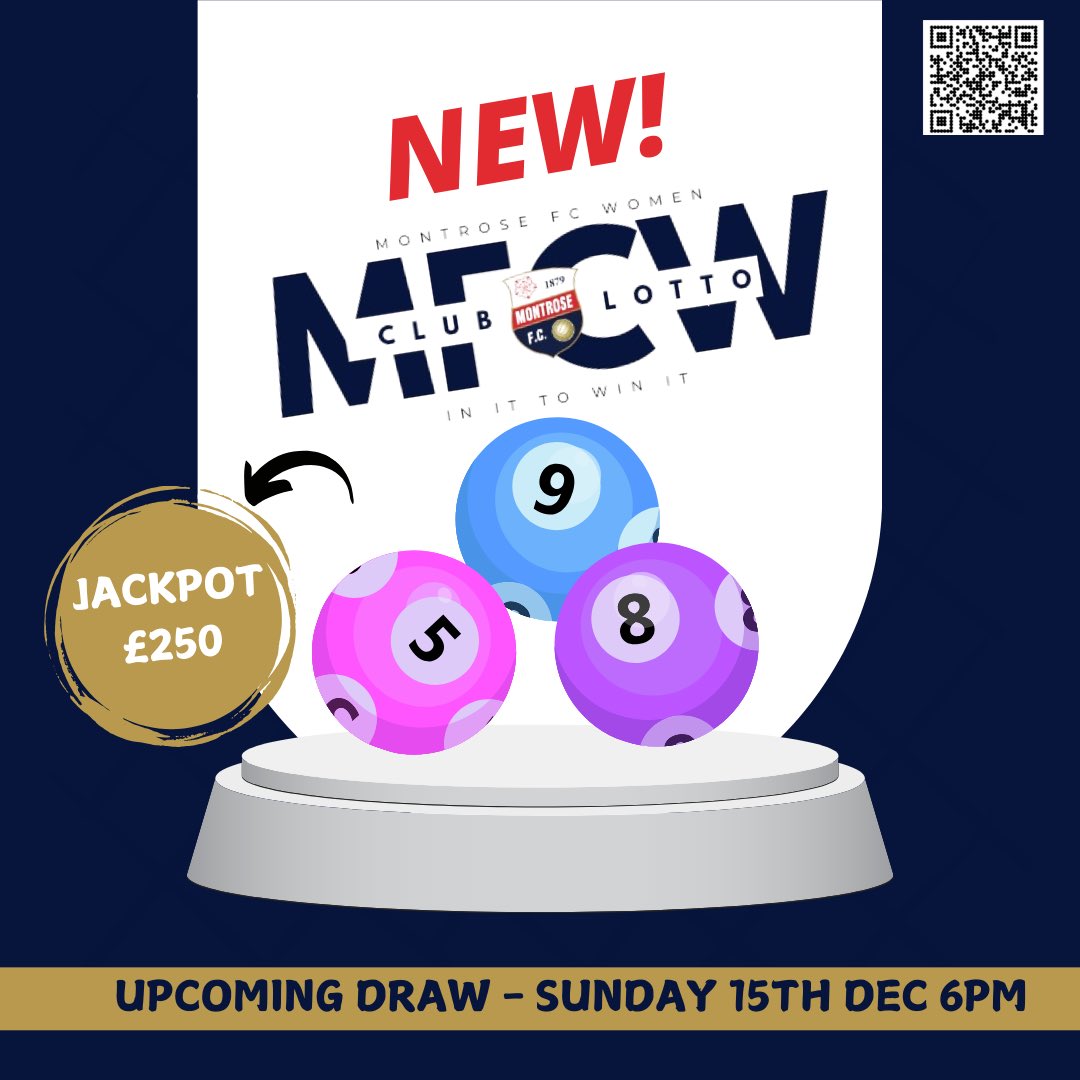 MontroseFCW's tweet photo. This time next week, our first 𝗠𝗙𝗖𝗪 𝗖𝗹𝘂𝗯 𝗟𝗼𝘁𝘁𝗼 weekly draw will have taken place and one of you MO fans could be our lucky jackpot winner! 

If you haven’t signed up - you can do so following the link below… ⬇️

https://t.co/DWzXrFI3yp

#inittowinit #mfcwclublotto https://t.co/MTfYFmtyEH