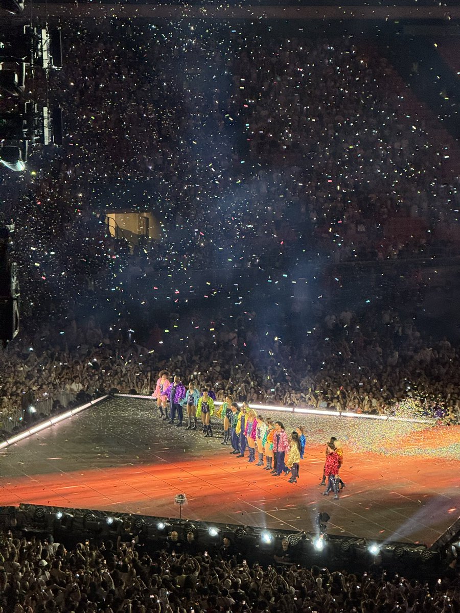 first picture i took of the eras tour stage vs last picture i took of the eras tour stage