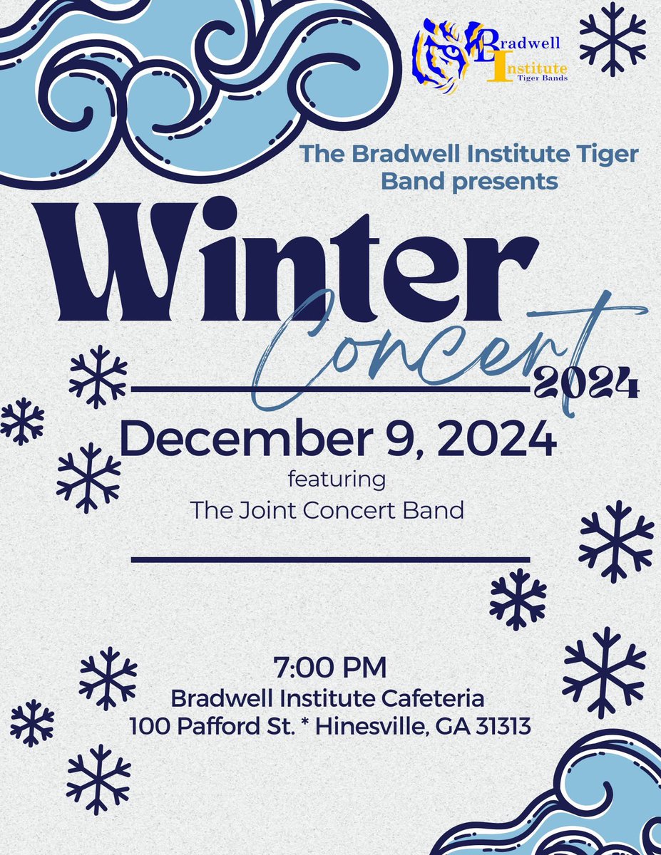 Tomorrow Night in the Bradwell Cafeteria!