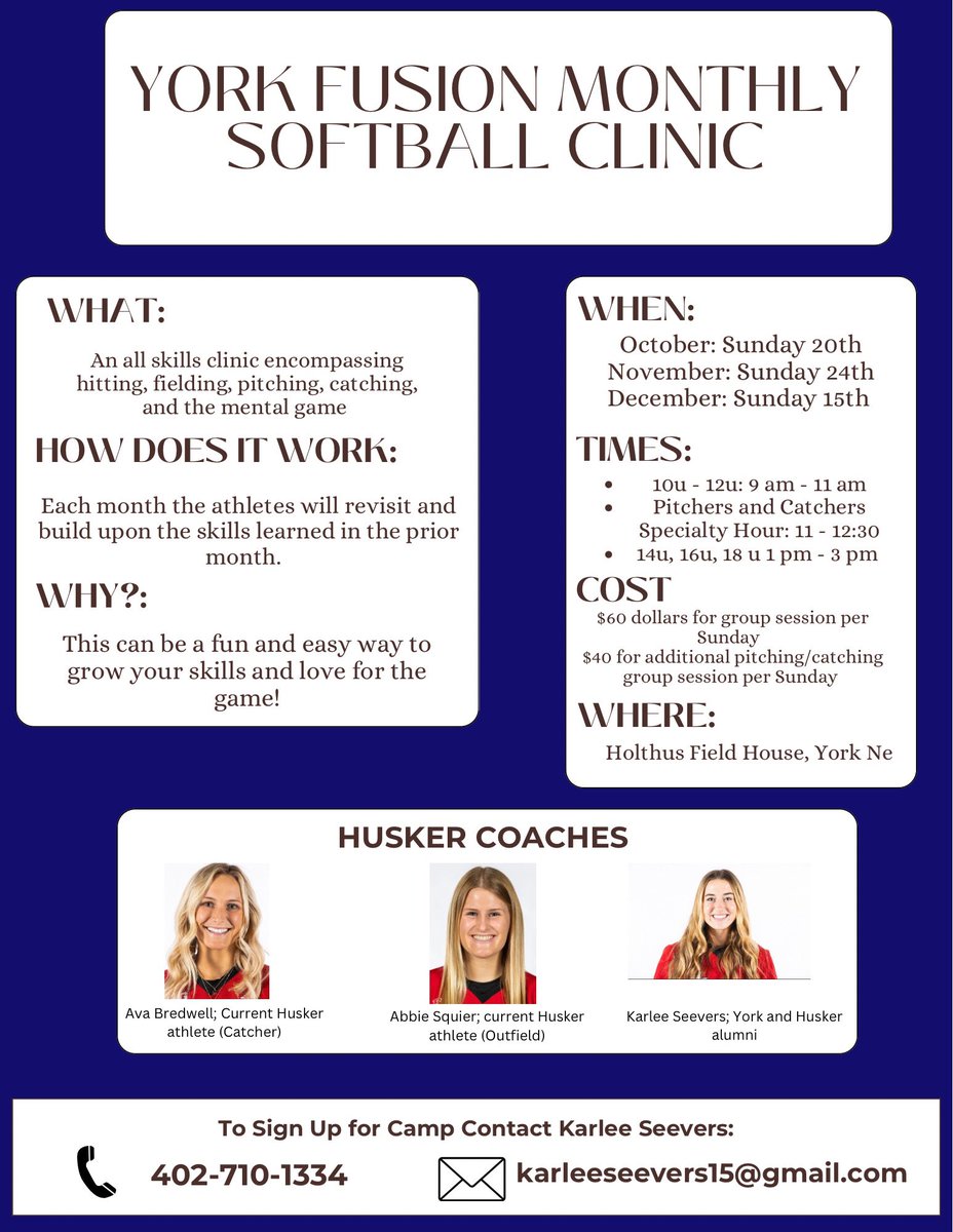 Can’t believe we are a week out from our last fusion camp! Don’t miss out on the fun, reach out to me with any questions!