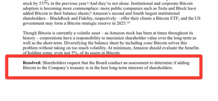 CryptoDailyUS's tweet photo. Will Amazon add $btc to their treasury?
This would be huge. 
#btc #btctreasury https://t.co/EoUTCnrCW1