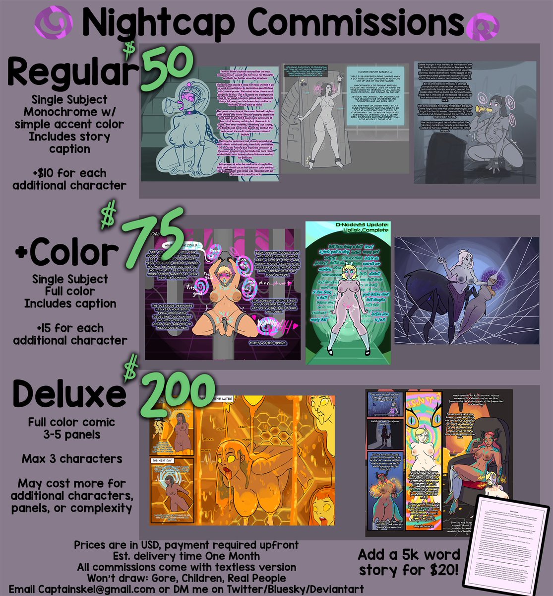 Opening up commissions, DM me if you're interested!
