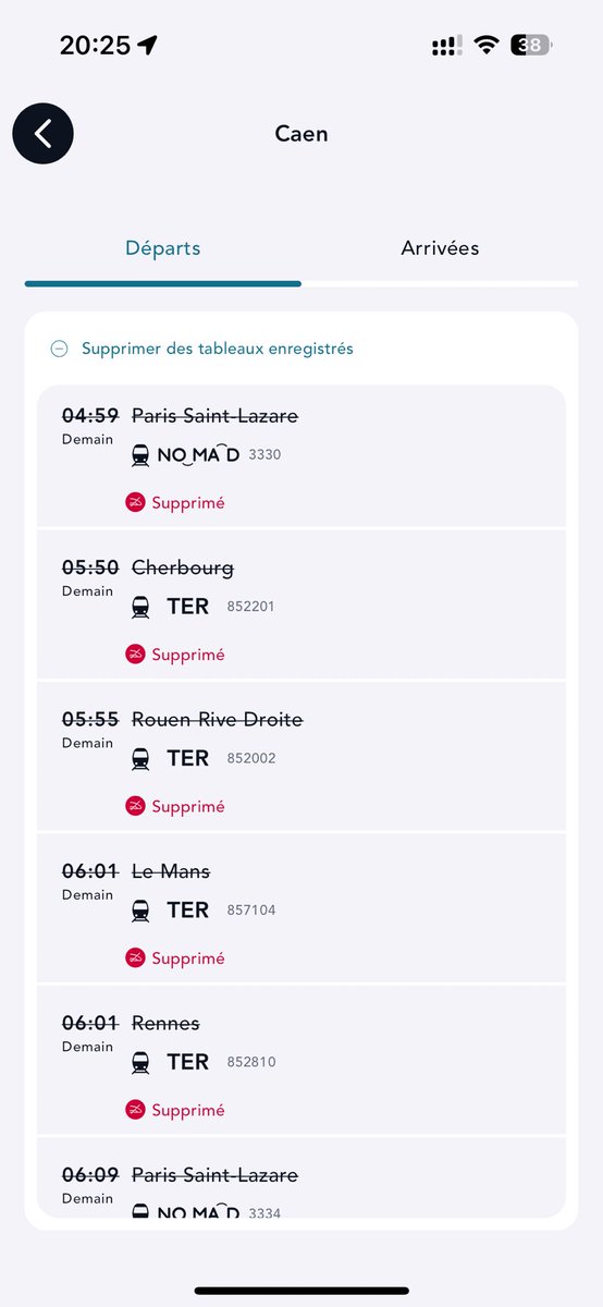 udupc14's tweet photo. 📣 #infotrafic
Suite à la tempête #dargh et malheureusement malgré les prévisions, les 1ers trains du matin sur la ligne Paris Caen Cherbourg viennent d’être supprimés.
Reportez votre trajet si vous le pouvez et consultez l’appli SNCF pour plus d’infos
@train_nomad https://t.co/ycWB5IDS91