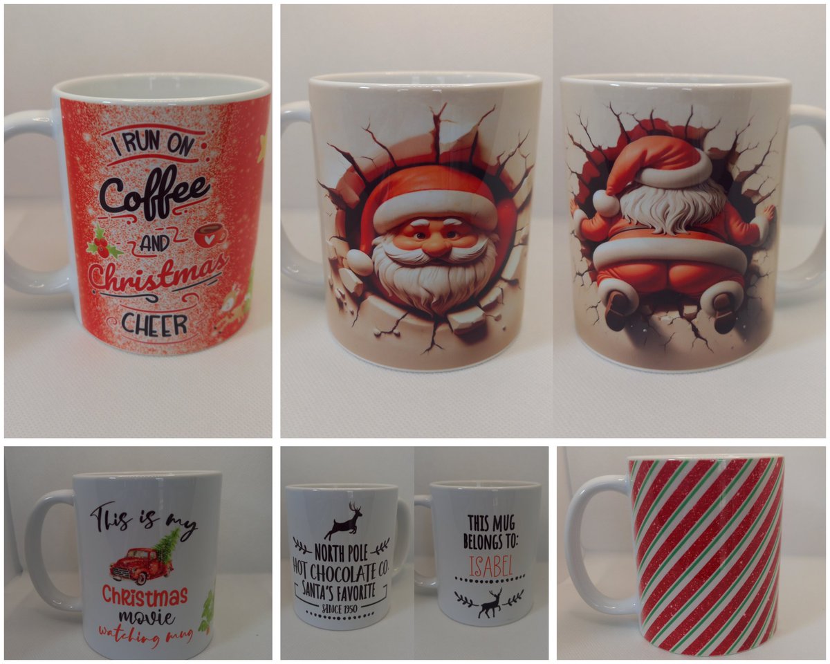KcraftDesign's tweet photo. Drink your Hot Chocolate in style with these Christmas Mugs. They make great gifts and also little treats for yourself
£5 Each + £4 P&amp;P
Available on my Website
https://t.co/u8ESzYLhBf

#supportsmallbusiness  #Christmas2024 #ChristmasGiftIdeas #Xmas https://t.co/kQq3jMlw93
