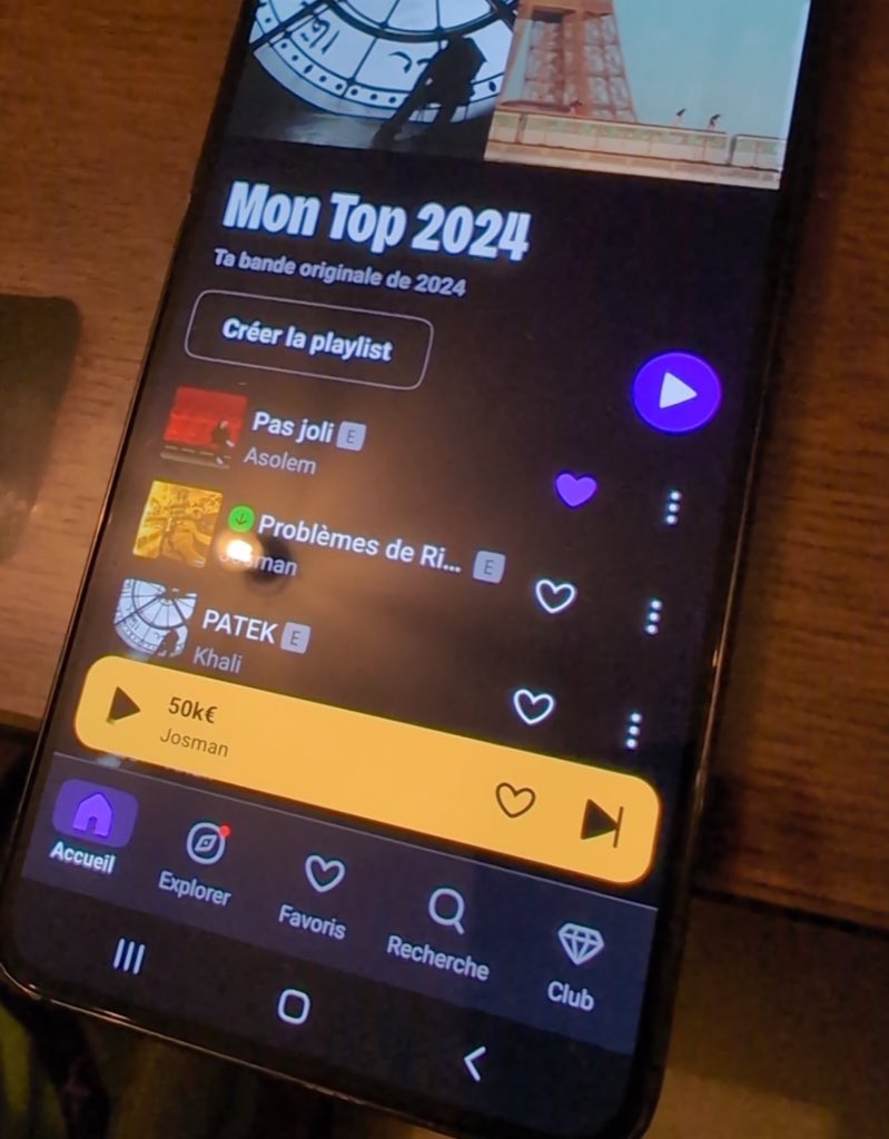 Le fait que je sois dans certains de vos top jsp si je dois vous remercier ou vous insulter pcq comment j’arrive AU DESSUS de Josman ou Frank Ocean ptdrrr