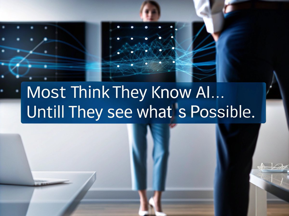 Most people think they now about AI - until they see what's possible. Want to know what's possible? Come speak to me in booth #626 <a href="/SmallBizExpos/">Small Business Expo</a> 
#smallbizexpo #SmallBusinessExpo #iheartsmallbusiness #aistrategy #aiadoption