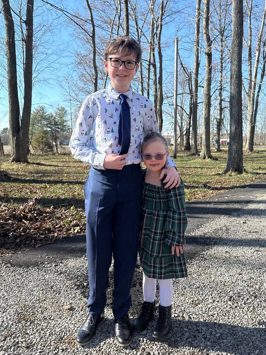 My boy and <a href="/ClaraMcGruff/">Clara McGruff</a> getting ready for his Band Recital.