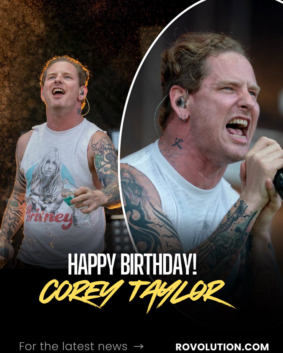 Happy Birthday, Corey Taylor! 

Thank You for kicking ass all these years. Hope you have a fantastic day!

 #CoreyTaylor #HappyBirthday #StoneSour #Slipknot #RockLegend #MusicIcon #BirthdayWishes #RockOn #Metal #Legendary