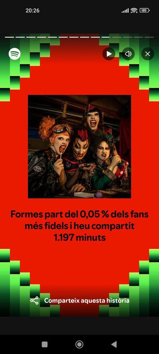maripvantoldra's tweet photo. El wrapped de la meva novia @ruinosas us estima https://t.co/e1ZYhwBaXQ