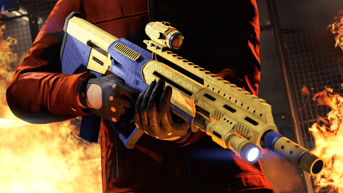 GAMER4EN's tweet photo. With the next update to GTA Online, the El Strickler will be added, a new weapon that will be available for purchase in January.
 #GTAOnline #GTAV https://t.co/RX46BqOB3v