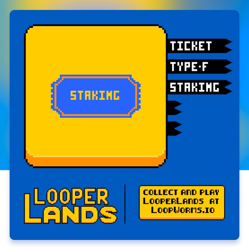 Who remembers <a href="/LooperLands/">LooperLands</a> tickets?

Redeem 5 for a 100k xp boost to your asset!

How does one acquire tickets?

Follow us and turn on notifications… 🎉

This first one is easy. Comment and RT this post and I’ll send you 5! 😱😎👍