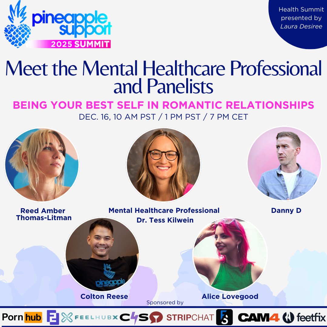 Join <a href="/TheLauraDesiree/">Laura Desiree</a> Dec. 16 for a panel discussion with <a href="/alicelovegood25/">Alice Lovegood</a>, <a href="/ColtonReeceXXX/">Colton Reece</a>, <a href="/DannyDxxx/">Danny D</a>, &amp; <a href="/ReedAmberX/">Reed</a>. Explore relationship orientations, challenges like jealousy, &amp; strategies for intimacy &amp; communication in the adult industry.
Sign up: us06web.zoom.us/webinar/regist…