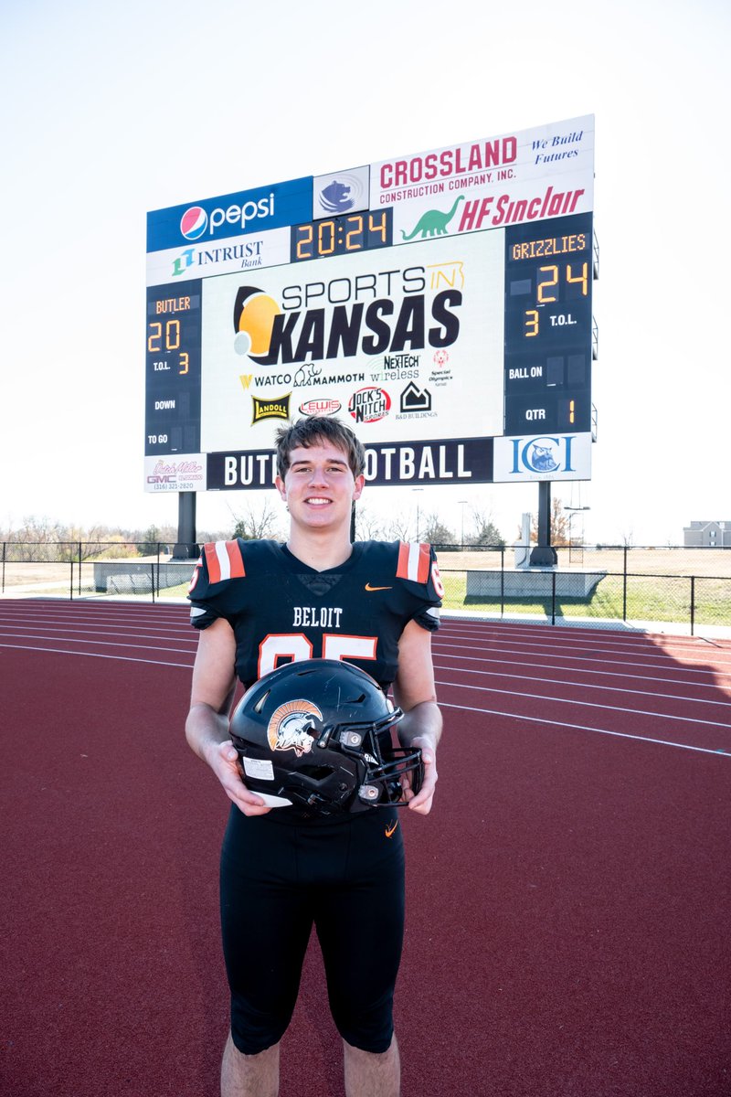 2024 Sports in Kansas 2A Defensive Player of the Year

Eli Johnson of Beloit, Sr. DL

Johnson (6’6” 240) had a dominating senior year for the Trojans and head coach Brad Gober as he registered 68 tackles, 17 TFLs and 8 sacks as he led the Trojans into the state semifinals where