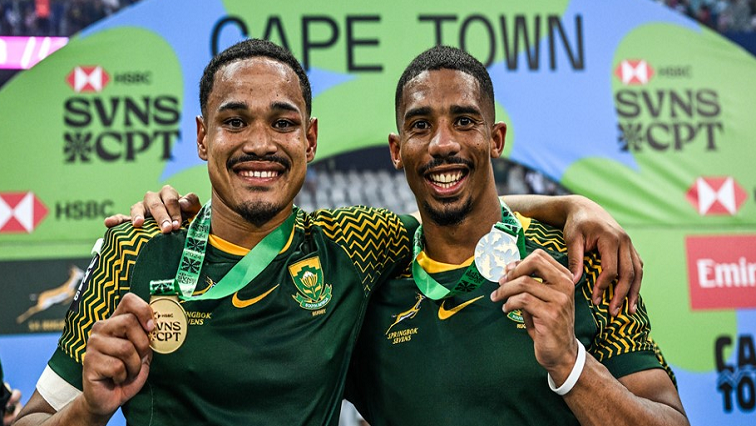 SABCNews's tweet photo. The South African sevens team broke a nine-year streak without a home title on the World Rugby Sevens Series when they beat France 26-14 in the final of the Cape Town Sevens.

https://t.co/cCIqz8J1AM https://t.co/sP1mH8rupj