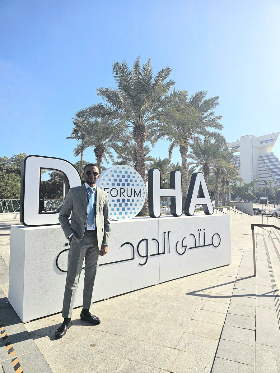 AlhajiSalmanB's tweet photo. Attending the last day of the @DohaForum was an enlightening experience, marked by the presence of high-caliber global leaders and intellectuals. Hosted by His Highness 
 @TamimBinHamad, the Amir of #Qatar, the forum served as a pivotal platform for dialogue on some of the most critical challenges facing our world today. Discussions ranged from geopolitical tensions and peace processes to the existential threat of climate change. The diversity of perspectives was both a testament to #Qatar's role as a mediator on the global stage and a reflection of the complex, interconnected nature of modern-day issues. 

The atmosphere was charged with a sense of urgency and hope as leaders from various sectors - politics, economics, technology, and academia - came together to share insights and strategies. Panels and roundtables delved into topics like sustainable development, cybersecurity threats, and the reconfiguration of global trade networks post-pandemic. What stood out was the collective commitment to not only understand these multifaceted challenges but also to collaborate on actionable solutions. The @DohaForum, in its essence, underscored the importance of dialogue in an era where unilateral actions no longer suffice in addressing global crises. It was an honour to witness this convergence of minds and to see firsthand how international cooperation can be fostered in such a dynamic setting. #Qatar #Somalia #Diplomacy, #Dialogue, #Diversity