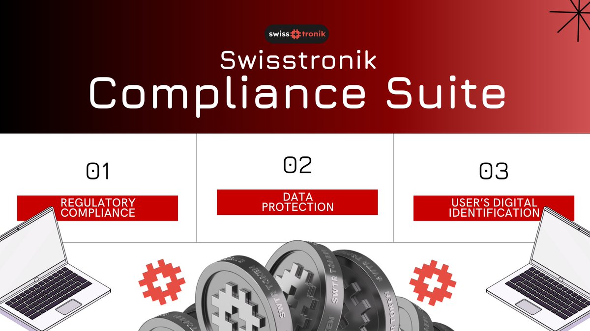 tomarka25's tweet photo. 🚀 @swisstronik introduced Compliance Suite - an innovative solution to simplify compliance management

Key benefits:
1️⃣Regulatory compliance
2️⃣Data protection
3️⃣Digital User Identity

Less cost, more security and privacy for companies and their customers🌐

#Swisstronik #Layer1 https://t.co/P255p8orkc