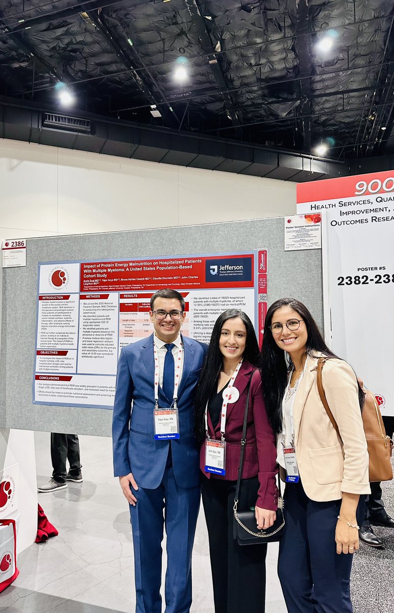 yajur_arya's tweet image. So excited to be at #ASH24. Sharing some snippets from day 1. Looking forward to another poster presentation tomorrow!
@ASH_hematology
@IMG_Oncologists
@JeffHealthEH