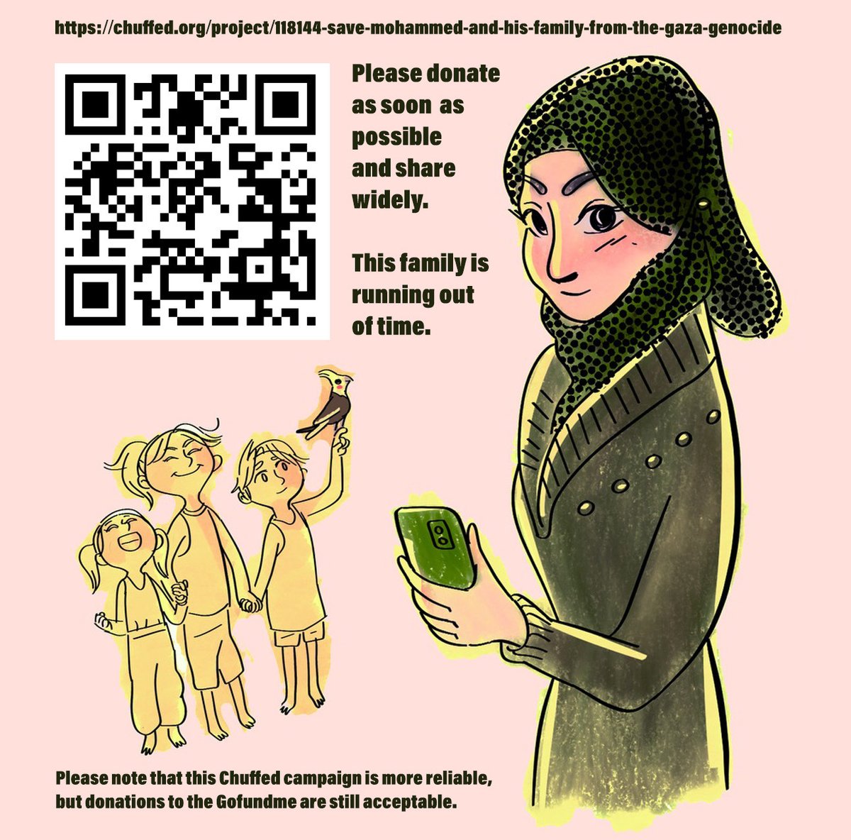 LilyEmilLammers's tweet photo. A friend asked me to share this! Please donate if you can and share. Artwork is by @PollyGuo https://t.co/UOcRTuCMR1 https://t.co/bFEeHIvszy