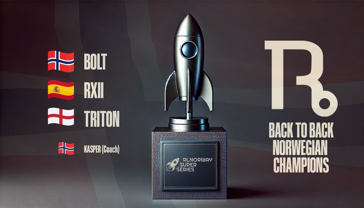 WE DID IT! 🏆 Back-to-back Norwegian Champions!
We take home the very first <a href="/RLSuperSeries/">RLS🚀</a> title after an intense playoff run. The grand final against <a href="/DMGesportGG/">DMG Esports</a> was a nail-biter, but we came out on top! 💪🔥

Time to celebrate!! 🍾🎮🇳🇴