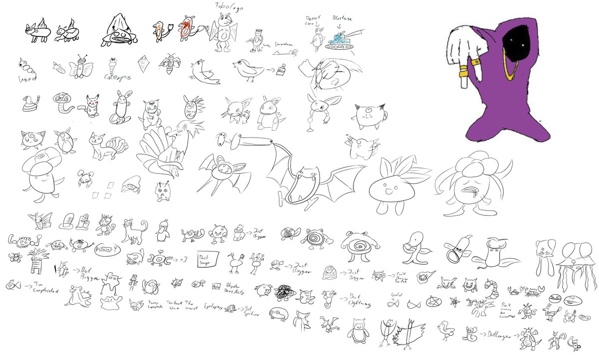 I drew all Gen 1 Pokemon Lore Accurately today #vtuber #envtuber #twitch #pokemon