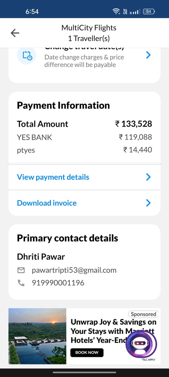 deswal_tripti's tweet photo. Shame on 
@makemytrip tortured by 
@makemytripcare for last 15 days. My 20 yr old daughter stranded at the Heathrow airport all by herself at 8 pm &amp; has nowhr to go but stay at the airport at the mercy of this pathetic agency. Please help. #MakeMyTrip #CustomerServiceFail https://t.co/0yc6TfCb8W