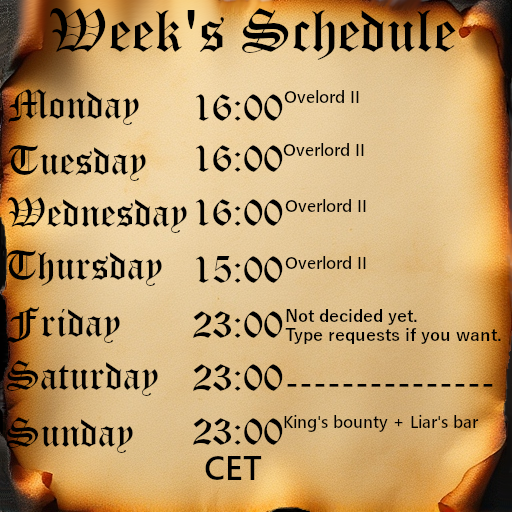 RafhatDimak's tweet photo. This is schedule for next week. https://t.co/02c0VVUzjO