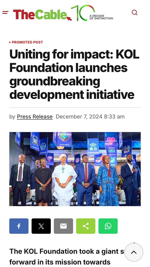 KolFoundation's tweet photo. Making Headlines Across Nigeria! 📰🌟  

#FOURTHxBMMF14 #isreal #kolfoundation #davido #Damascus #December #FULARS #Nigeria https://t.co/eNVB15LVvx
