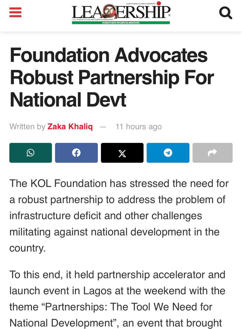 KolFoundation's tweet photo. Making Headlines Across Nigeria! 📰🌟  

#FOURTHxBMMF14 #isreal #kolfoundation #davido #Damascus #December #FULARS #Nigeria https://t.co/eNVB15LVvx