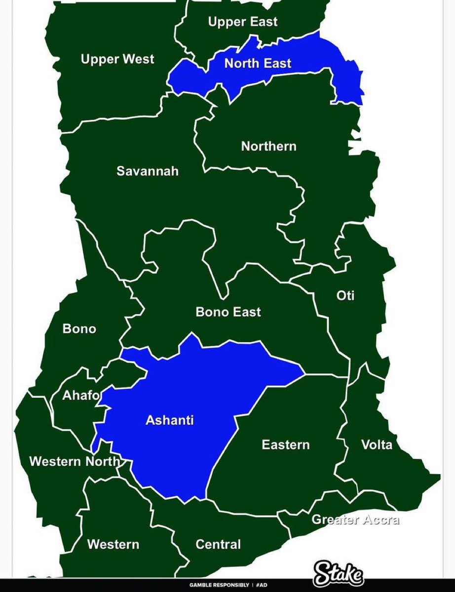 _sneakernyame's tweet photo. Bawumia won only two regions out of the 16! https://t.co/PofNfHD4Op