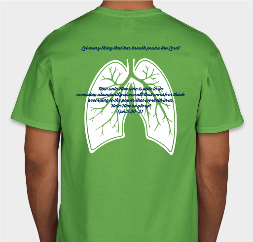 MotionWorksPT's tweet image. My lung transplant eval begins tomorrow!
To help w fundraising, we are selling these custom designed T-shirts that include my favorite encouraging Bible verse as I wait for transplant. Youth &amp;amp; adult sizes available for $30. DM to order.
gofund.me/5218af08
#newlungsnewlife