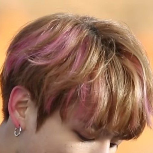 lesbianthv's tweet photo. i think about his cute little pink highlights so often https://t.co/cd8Qq7vXO0