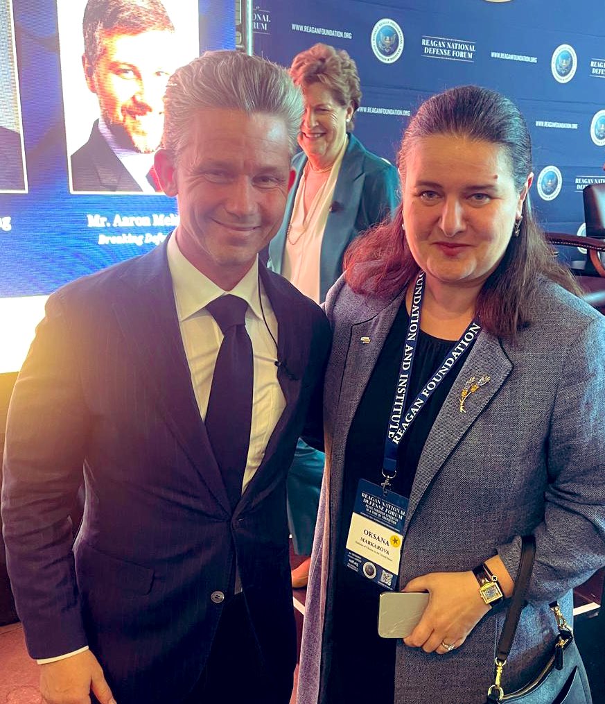 OMarkarova's tweet photo. #RNDF2024: one of many excellent panels with friends of freedom and strong supporters of Reagan’s #PeaceThroughStrength approach. Thank you dear Minister @PlJonson for strong words and clarity about the need to win this battle for all democracies 🇺🇦🇸🇪 https://t.co/LXLCosn3Hf