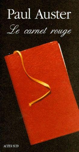 Voce_313's tweet photo. Paul Auster - Le Carnet rouge @ActesSud 1993 https://t.co/UySjxFwlnT