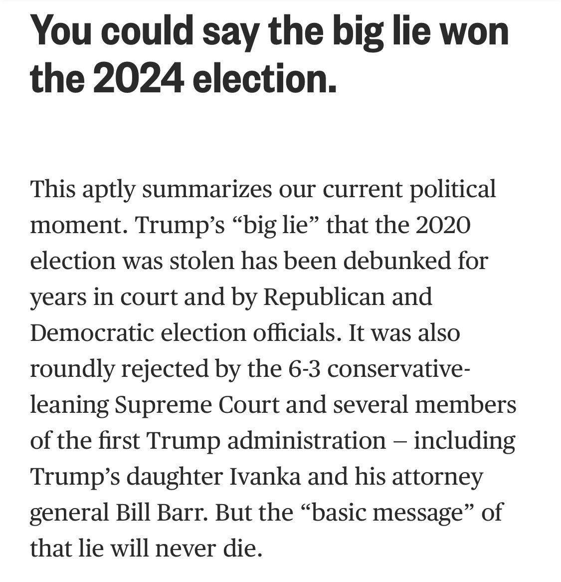 tempusultima's tweet image. The big lie won the election. Will the americans learn anything from this?? #trump #thebiglie