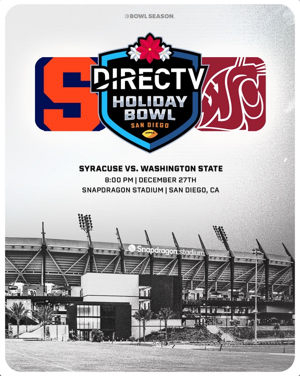 Bowl Season (@bowlseason) on Twitter photo 🚨IT’S OFFICIAL🚨<a href="/CuseFootball/">Syracuse Football</a> will face <a href="/WSUCougarFB/">Washington State Football</a> in the <a href="/holidaybowl/">DIRECTV Holiday Bowl</a>
#BowlSeason #CFB #CollegeFootball
#GoCougs #AgainstTheGrain #WSU #SyracuseFB #SyracuseOrange #Cusefb 🚨IT’S OFFICIAL🚨<a href="/CuseFootball/">Syracuse Football</a> will face <a href="/WSUCougarFB/">Washington State Football</a> in the <a href="/holidaybowl/">DIRECTV Holiday Bowl</a>
#BowlSeason #CFB #CollegeFootball
#GoCougs #AgainstTheGrain #WSU #SyracuseFB #SyracuseOrange #Cusefb