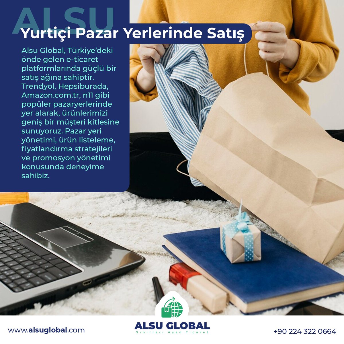 Alsu Global, Türkiye’nin önde gelen pazar yerlerinde kaliteli ürünleri, hızlı teslimat ve müşteri memnuniyeti garantisiyle sunuyor. Evinizin ihtiyaçlarına bir tıkla ulaşın! ✨📦