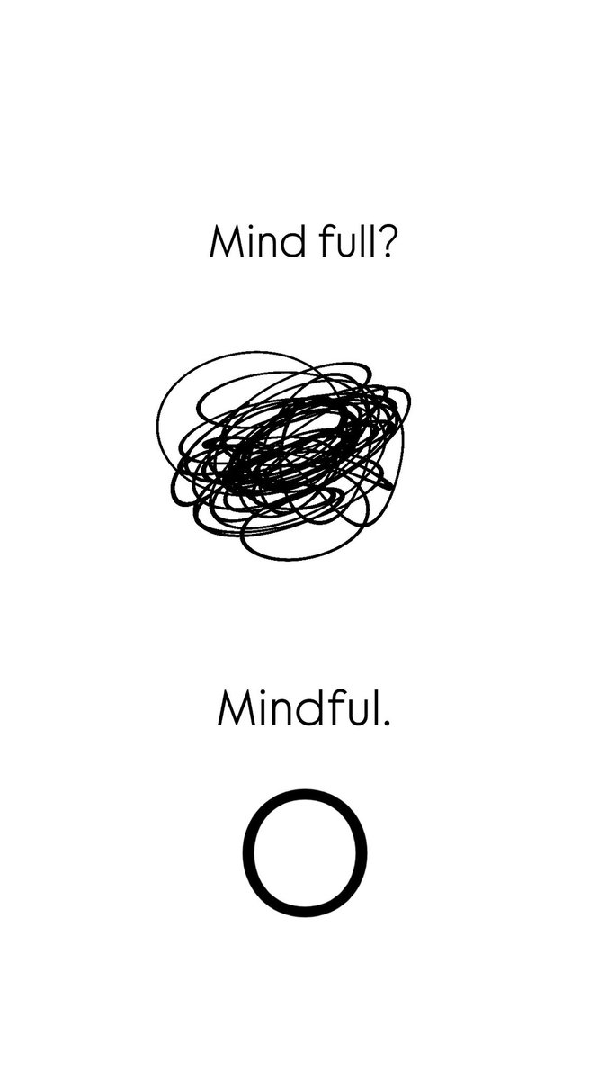 Shift your focus from being full of thoughts to being fully present in each moment.