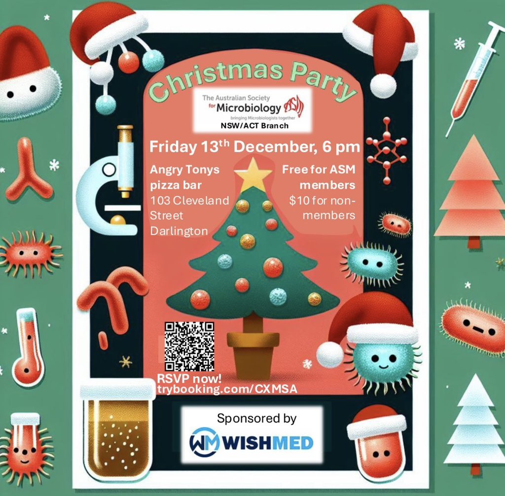 LaurenceLuu's tweet photo. 🎄🎄Come join the @ASM_NSWACT  Christmas party this Friday 🎄🎄

Free for @AUSSOCMIC members

RSVP at: https://t.co/uHNizAhyPM https://t.co/8DPivRNqr0