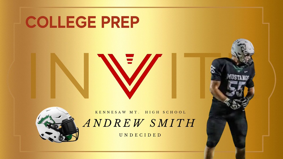 Velocity Football Academyβ’ (@velocity_fb) on Twitter photo Iβm very excited to announce that <a href="/AndrewsOline/">Andrew Smith</a> from <a href="/KMHS_FootballGa/">π ππππ πππππ½πΌππ ποΈπ¨</a> has accepted an invite to join our Elite, College Prep Program following his season! Canβt wait to help support your efforts in prep for #Day1 on campus. #GoldenTicket <a href="/RecruitGeorgia/">Recruit Georgia</a> <a href="/NwGaFootball/">NwGa Football</a> #WhosNext Iβm very excited to announce that <a href="/AndrewsOline/">Andrew Smith</a> from <a href="/KMHS_FootballGa/">π ππππ πππππ½πΌππ ποΈπ¨</a> has accepted an invite to join our Elite, College Prep Program following his season! Canβt wait to help support your efforts in prep for #Day1 on campus. #GoldenTicket <a href="/RecruitGeorgia/">Recruit Georgia</a> <a href="/NwGaFootball/">NwGa Football</a> #WhosNext
